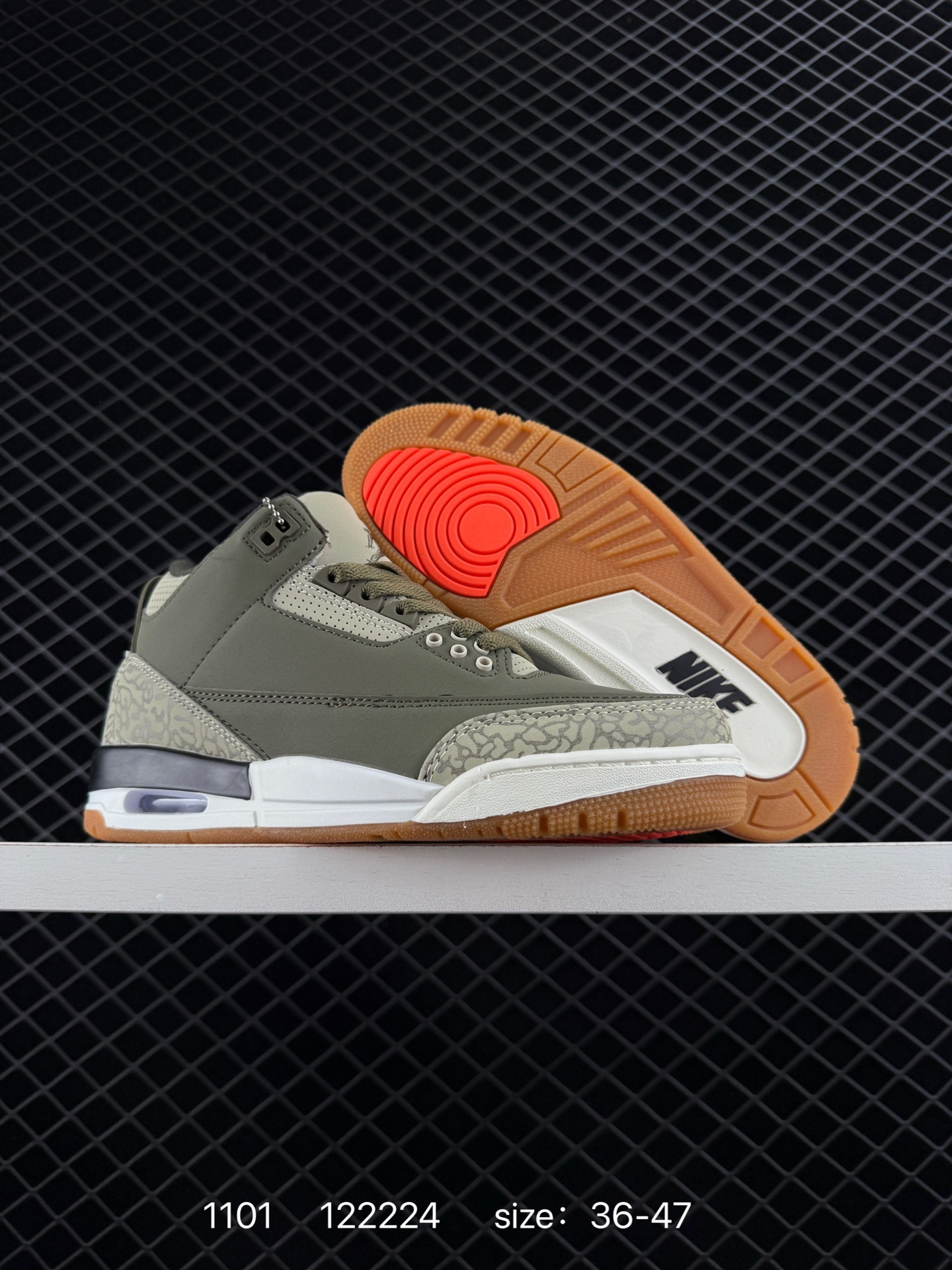 Air Jordan 3 Retro "Jordan Brand Classic" JBC AIR JORDAN 3 aj3 3 Jordan Brand — 1:1 Replica