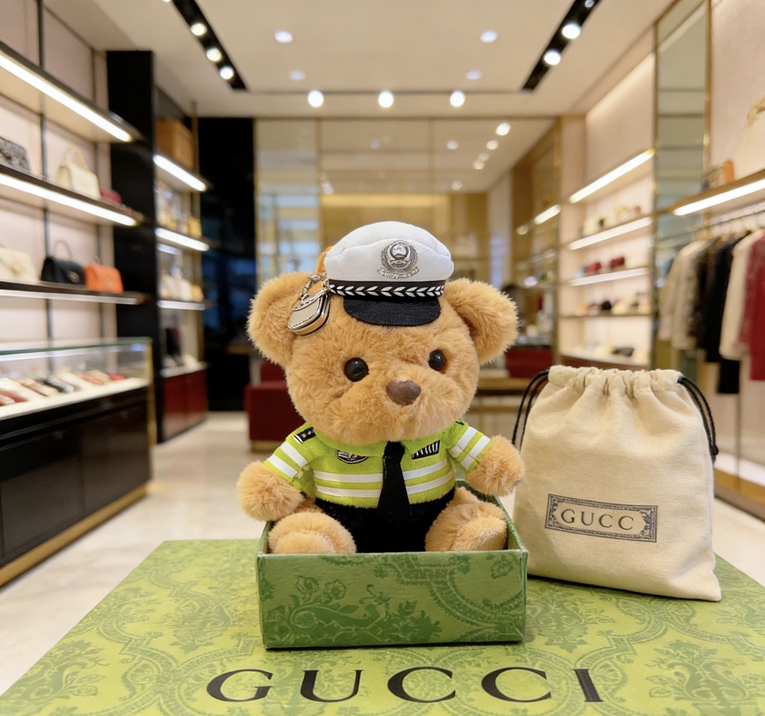Gucci Jewelry New Release 𝐆𝐮𝐜𝐜𝐢 Keychain New Charm Anger Forest G Keychain — AAA Quality Replica
