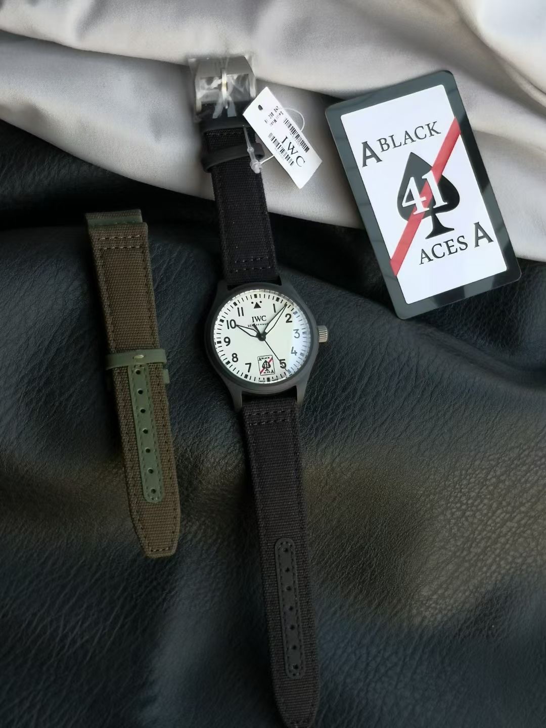 Relojes IWC XR IWC Serie IWC Reloj de Aviador Automático 41 Ases Negros