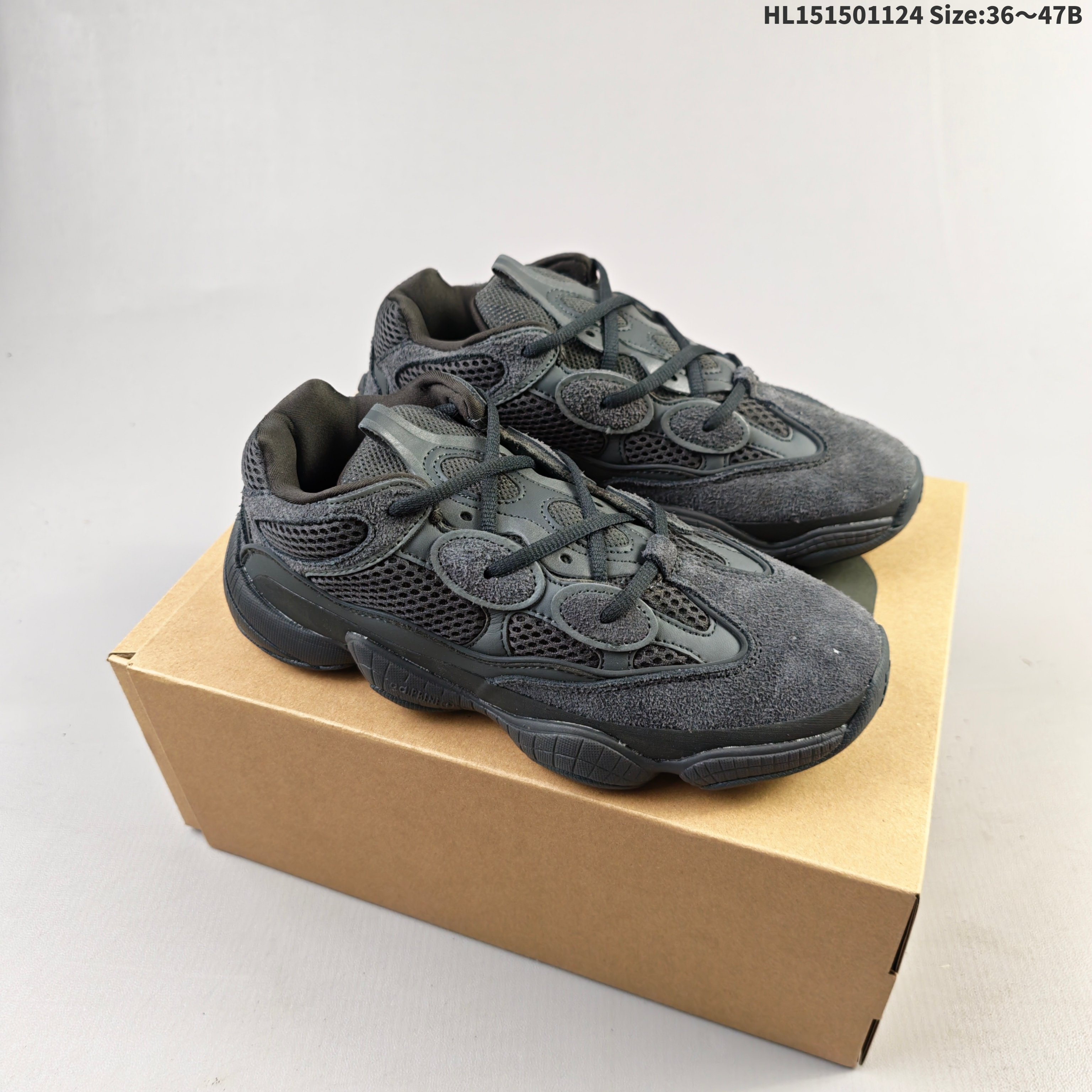 Adidas Yeezy 500 Utility Black Black Dark Grey EU 36-47 Sneaker Unisex BS-65464