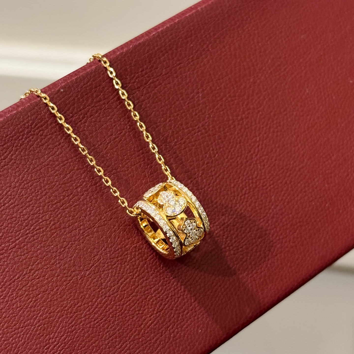 Qeelin Jewelry A6137 Qilin Gourd full of diamonds Small waist necklace, 925 silver plated with thick — 1:1 Replica
