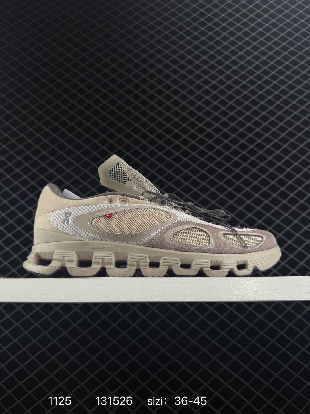 On Cloudtilt Beige Taupe Black EU 36-45 Running Shoe Running Sneakers - Unisex BS-85454
