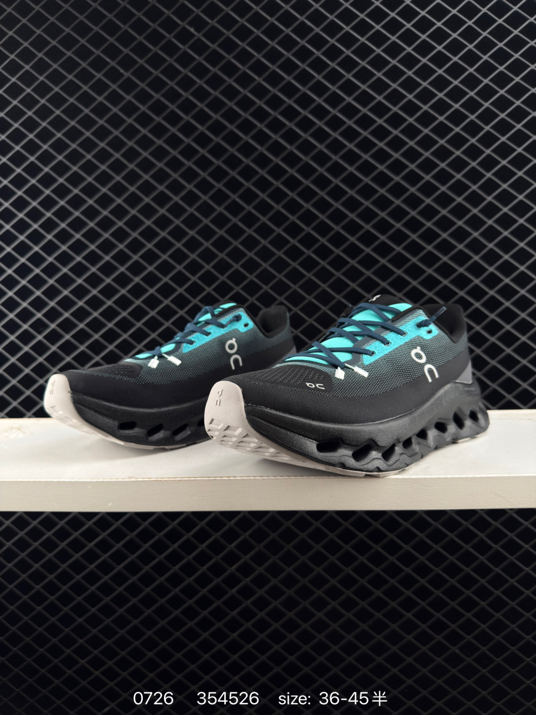 On Running Cloudtilt Black Turquoise Grey White EU 36-45 Running Shoe Running Sneakers - Unisex BS-85518