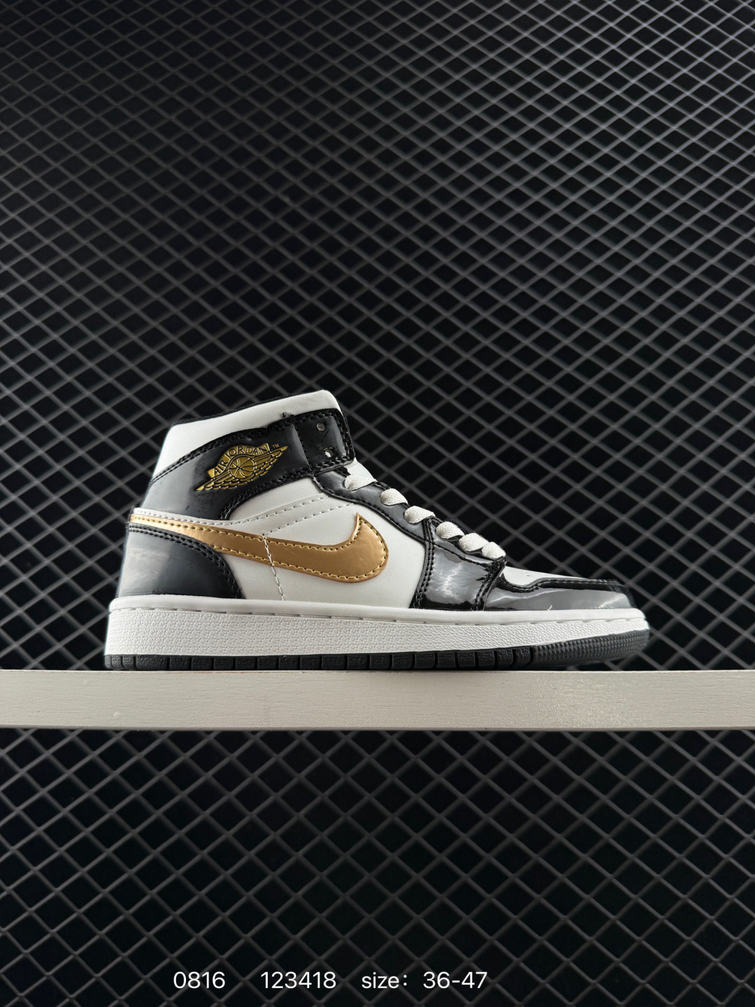 Air Jordan 1 Mid “Bred Toe” AIR JORDAN, gefokte zwarte neus