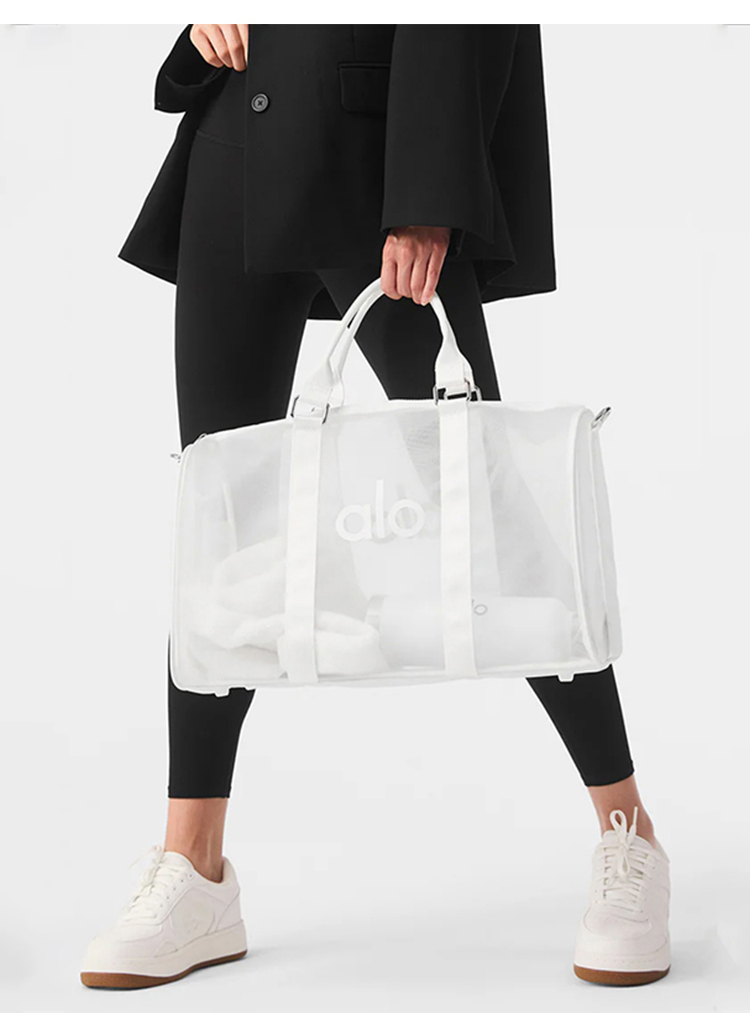 Alo accessories aloyoga transparent mesh bag, mainly yoga fitness bag, sports women's bag, outdoor — AAA Quality Replica
