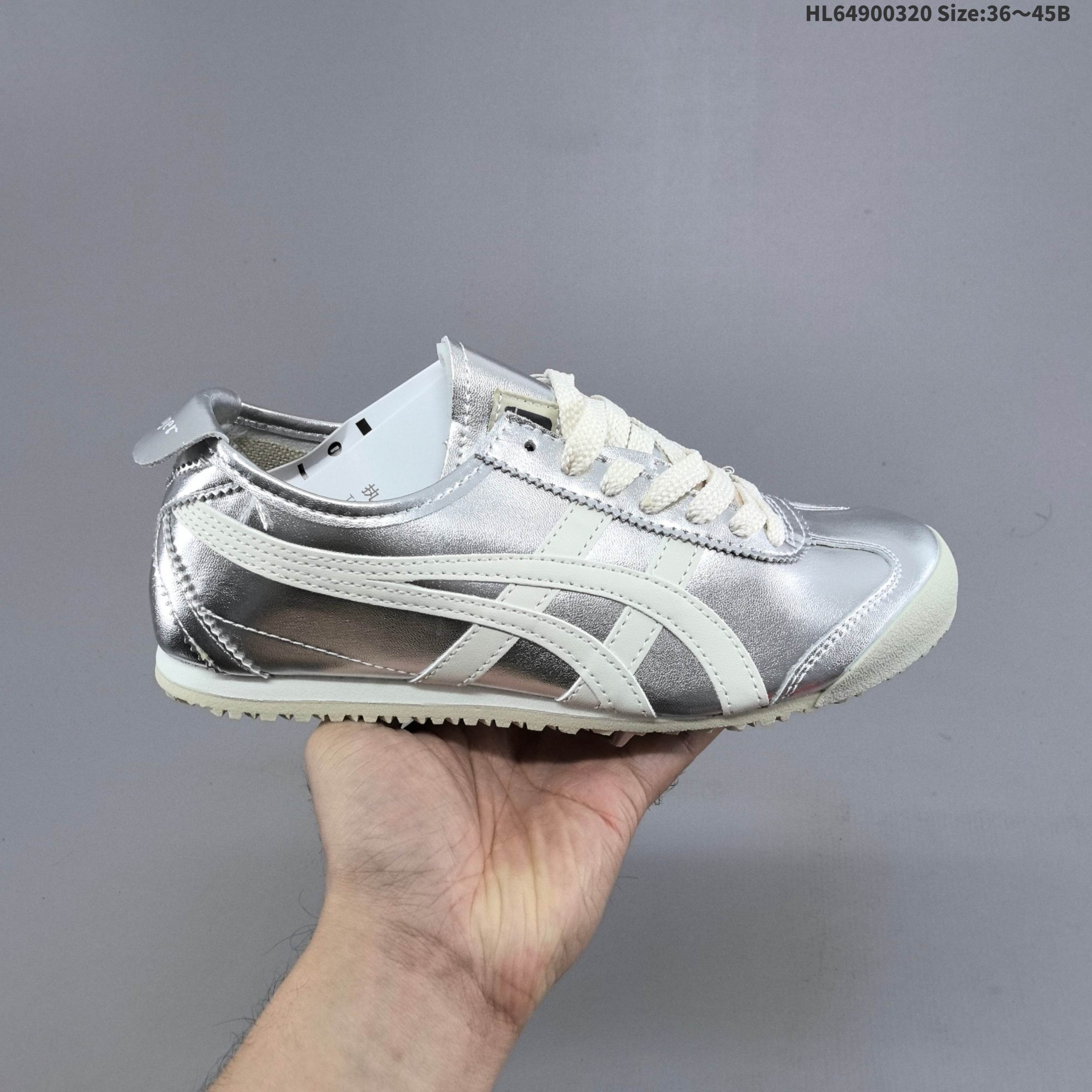 Onitsuka Tiger Mexico 66 Silver Off White Cream EU 36-45 Sneaker Casual Sneakers - Unisex BS-68984
