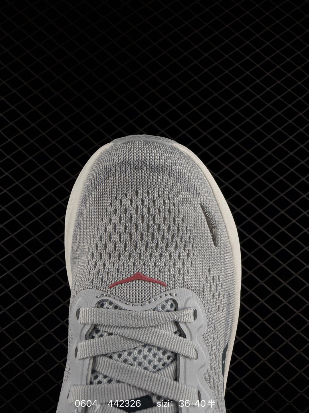 HOKA ONE ONE Bondi 8 Grey White Red EU 36-40 Running Shoe Running Sneakers - Unisex BS-86216
