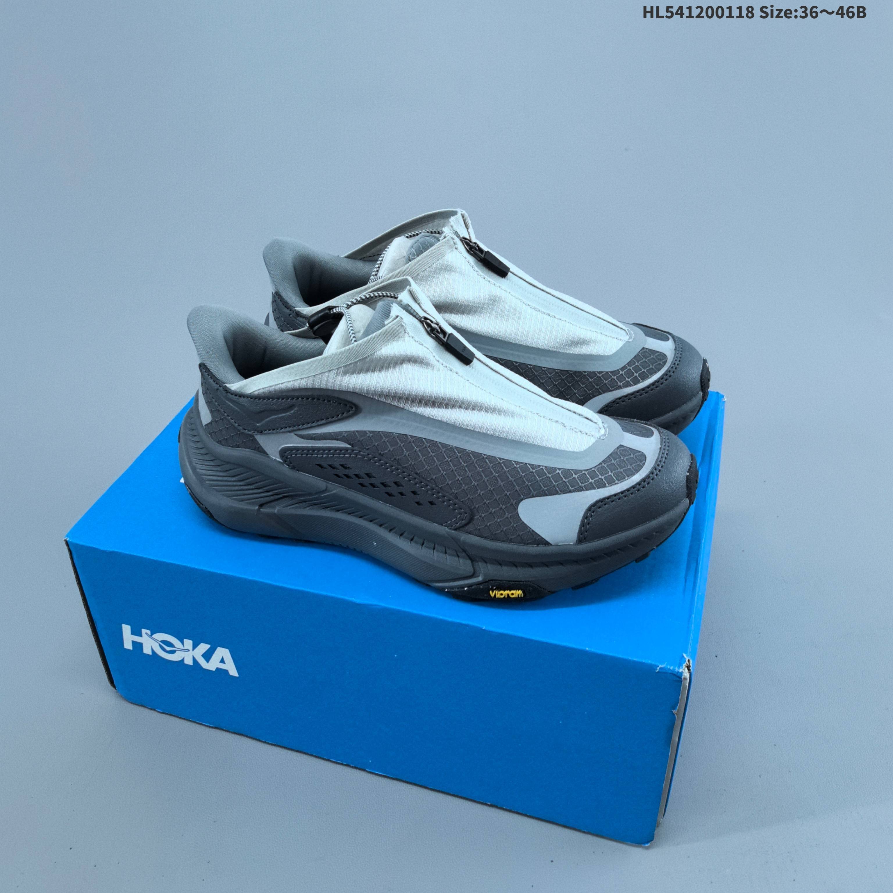 HOKA ONE ONE Project Transport Light Grey Dark Grey Black EU 36-46 Running Shoe Running Sneakers - Unisex BS-69400