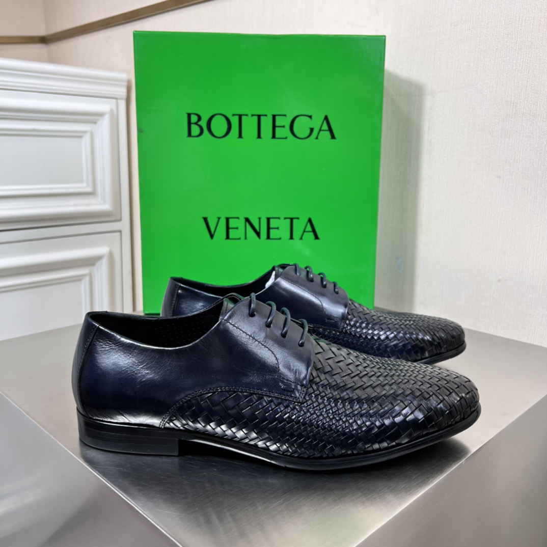 bottega veneta shoe Bott*V (Bottpie's) top luxury men's business casual leather shoes loafers, hand-woven — 1:1 Replica