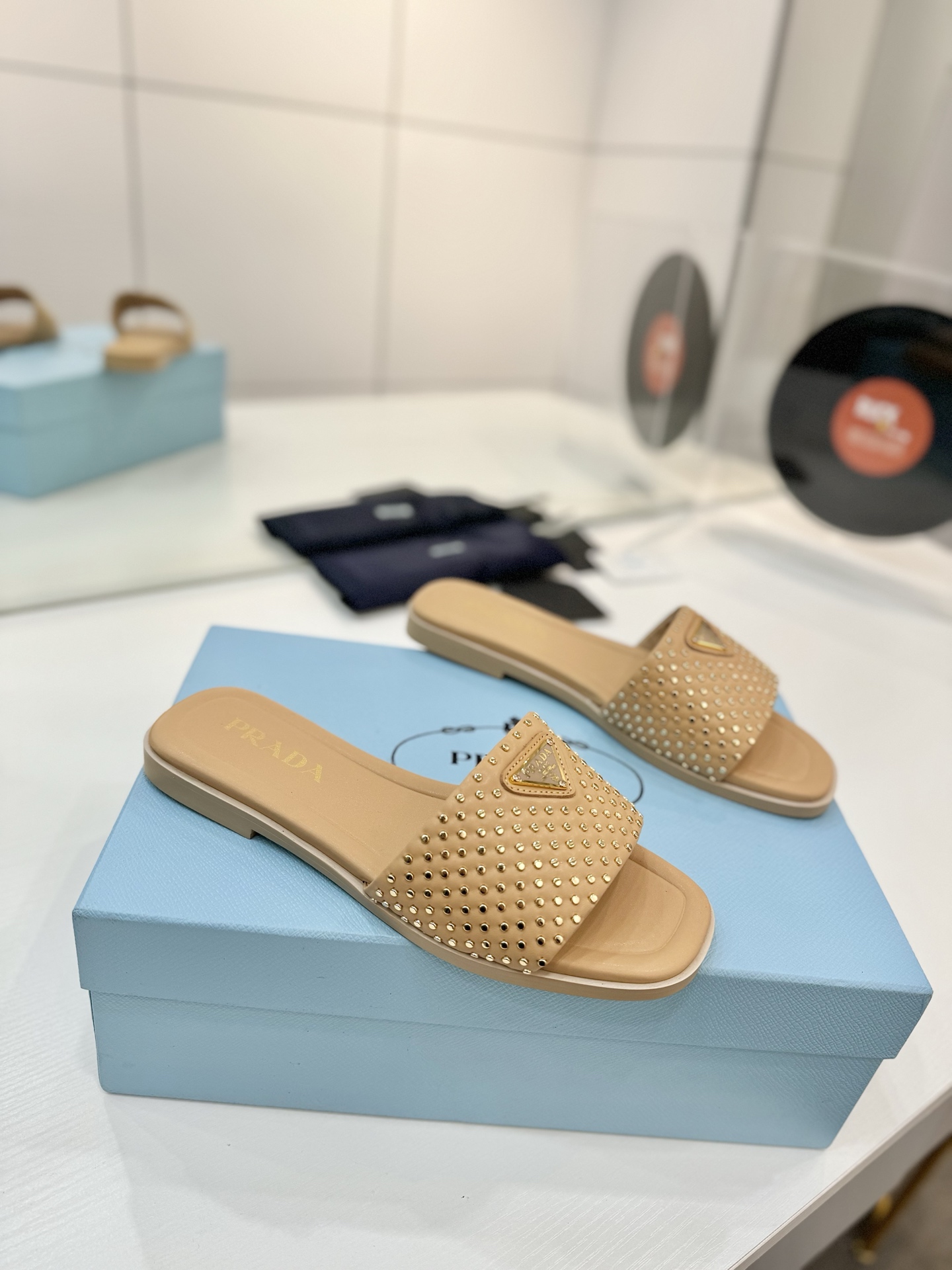 Prada women's shoes Factory price "Prada woven slippers" — 1:1 Replica For Sale