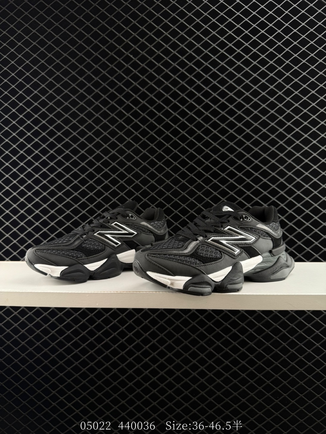 New Balance 9060 Black White Dark Grey EU 36-46 5 Sneaker Unisex BS-83425