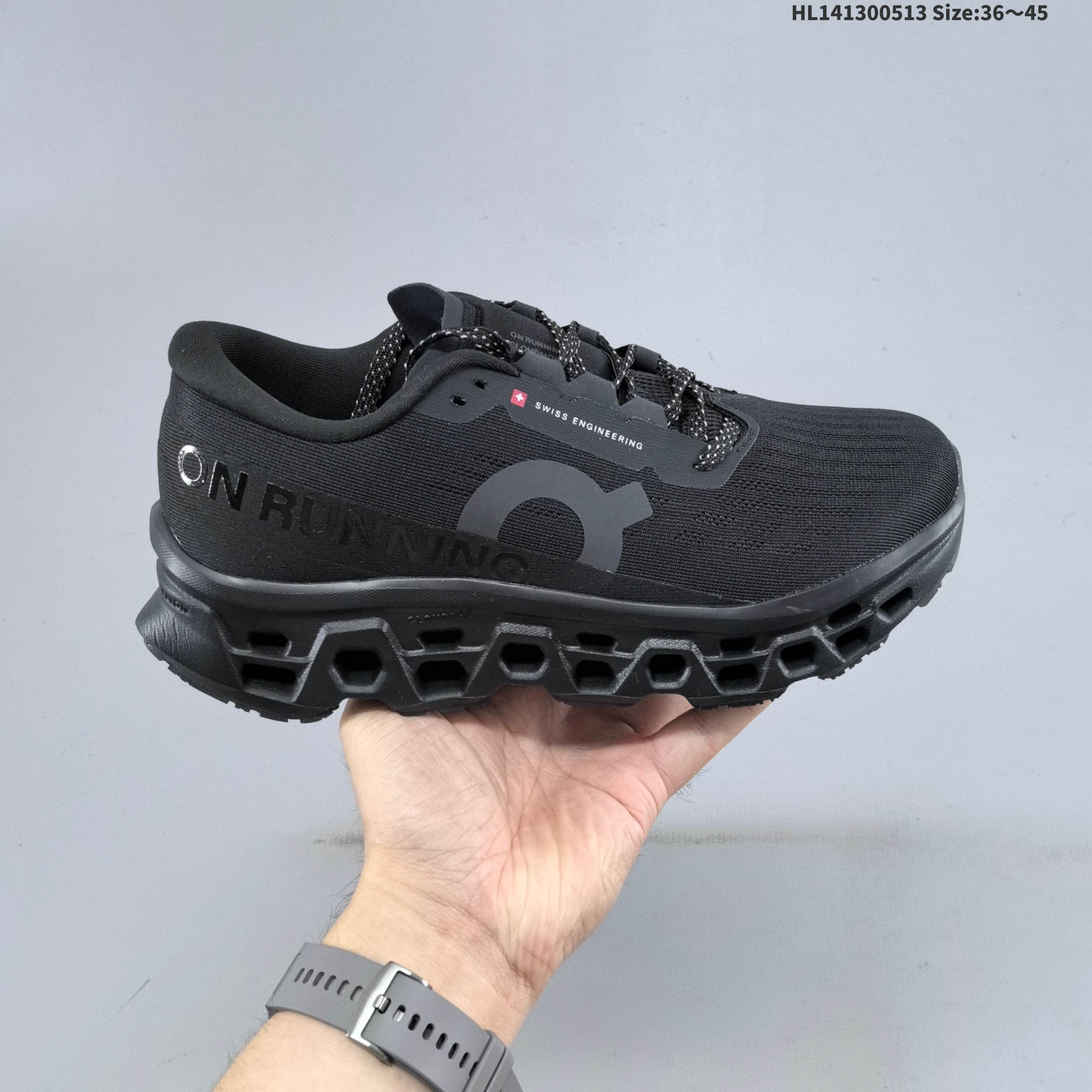 On Running Cloudmonster 3 Triple Black EU 36-45 Running Shoe Running Sneakers - Unisex BS-69554