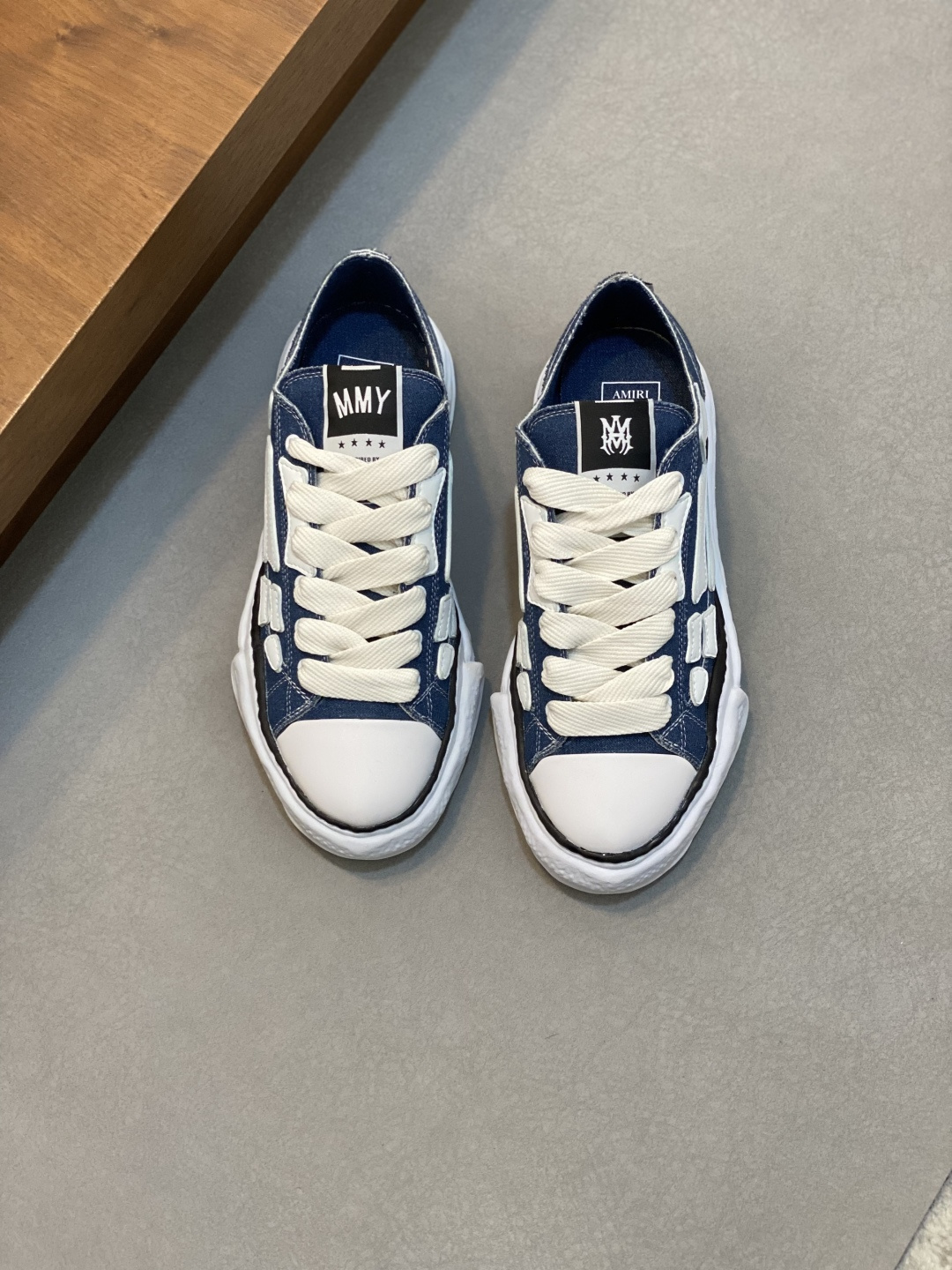 AMIRI shoe sneakers, low-top casual shoes, denim fabric imported from Korea, original outsole, comfortable — AAA Quality Replica