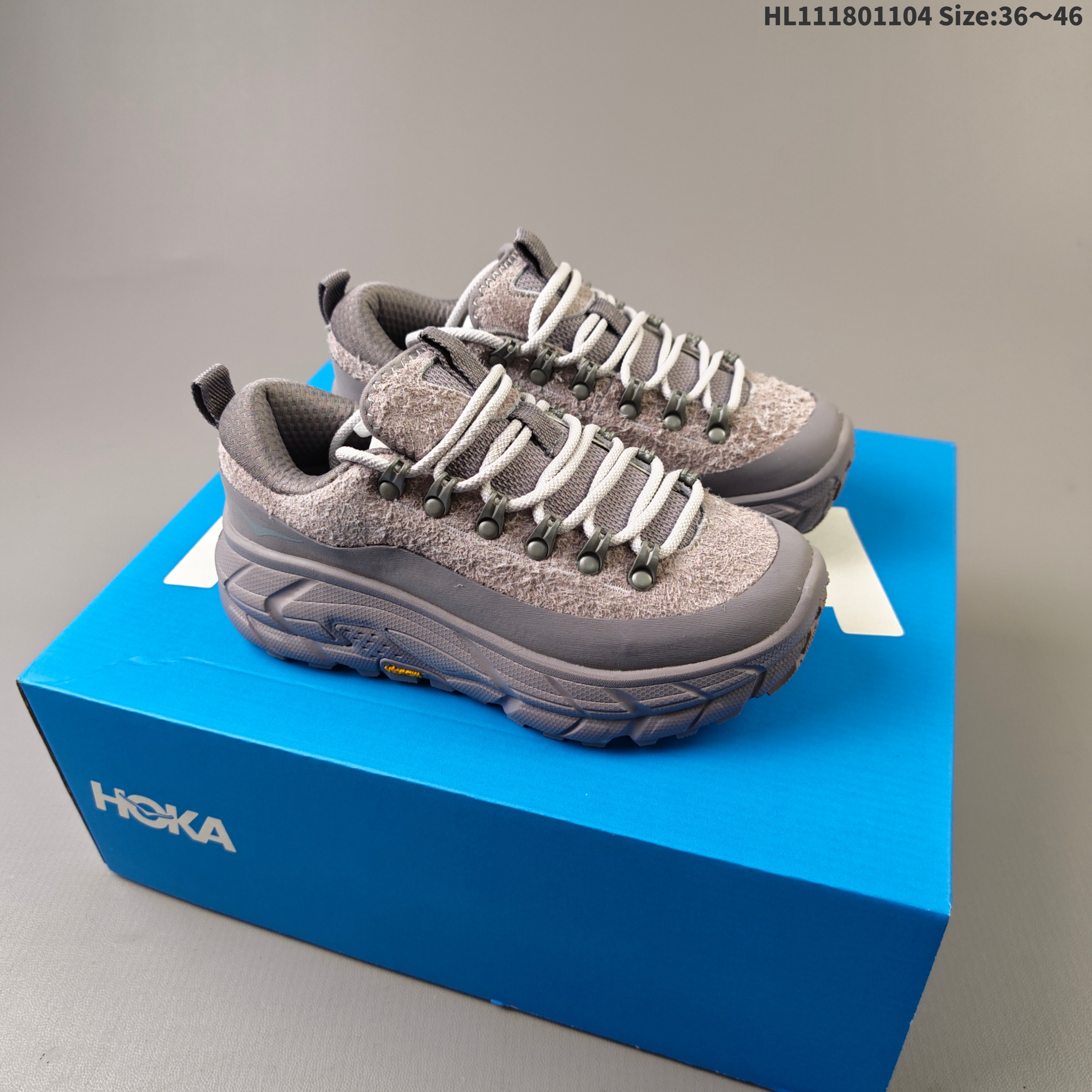 HOKA ONE ONE Tor Summit TP Grey Off White EU 36-46 Trail Shoe Trail Running Sneakers - Unisex BS-69485