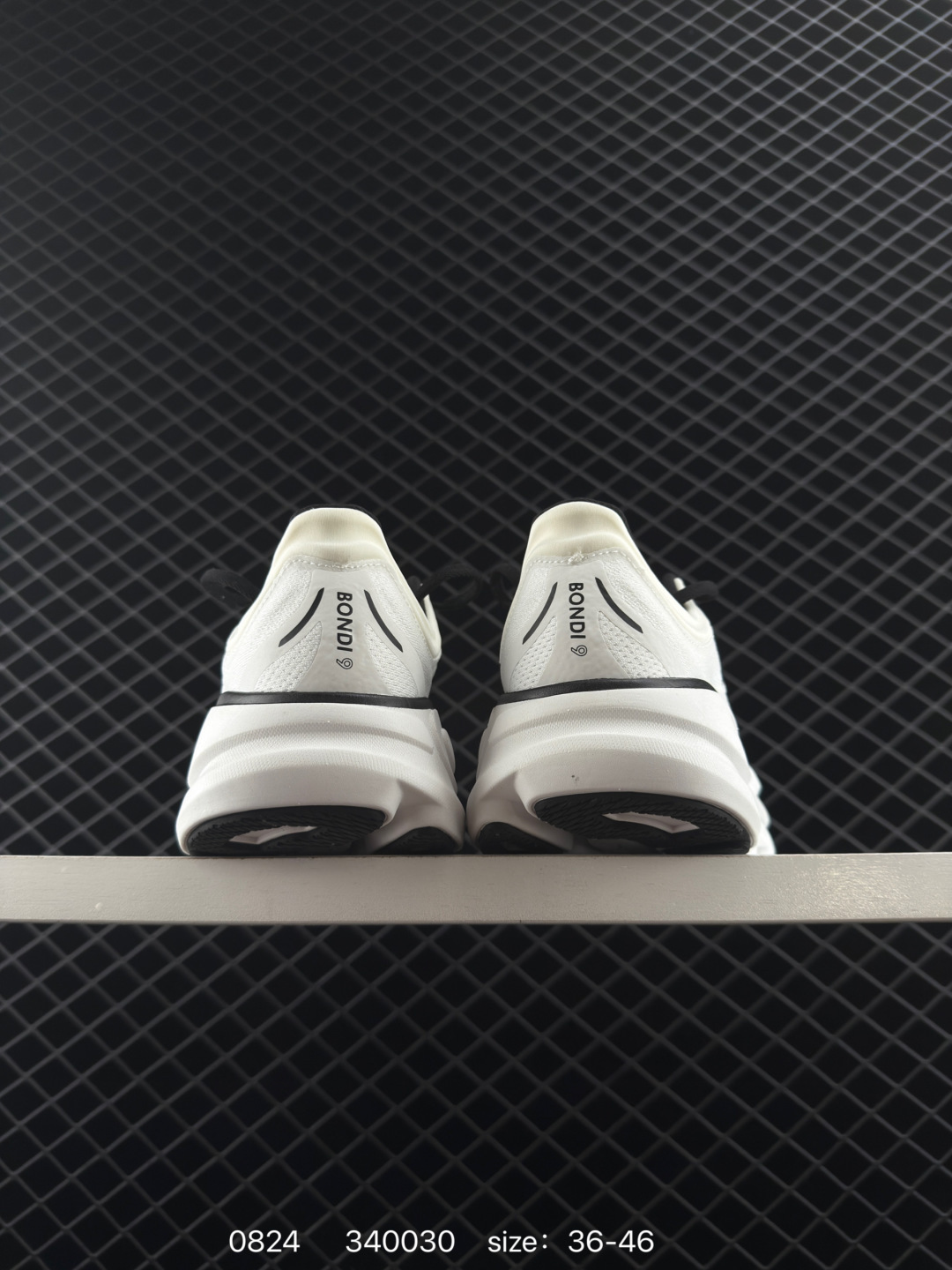HOKA ONE ONE Bondi 9 White Black EU 36-46 Running Shoe Running Sneakers - Unisex BS-86473