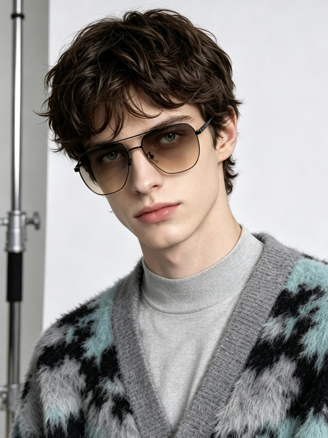 LV glasses LV men's colorful aviator polarized sunglasses Material: HD nylon thickened card slot — 1:1 Replica