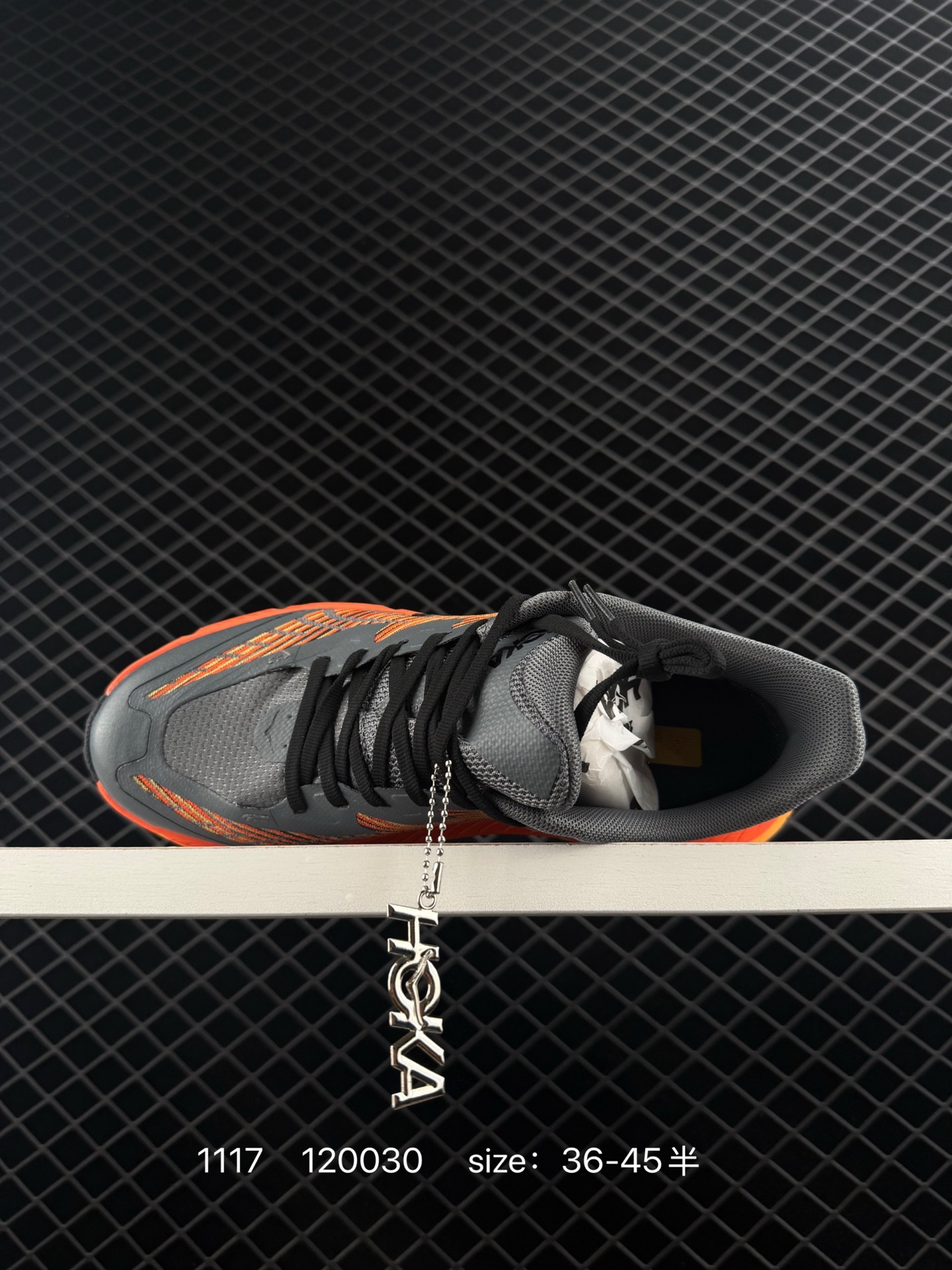 HOKA ONE ONE Mafate Speed 4 Grey Orange Black EU 36-45 Trail Shoe Trail Running Sneakers - Unisex BS-86384