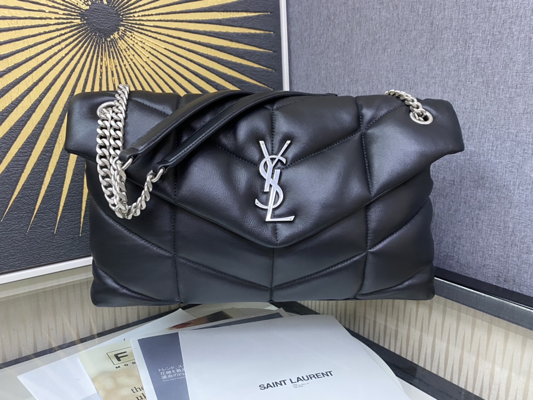YSL bag cm LOULOU PUFFER 100% Y logo. 35x23x13.5cm 577475 35cm — 1:1 Replica For Sale