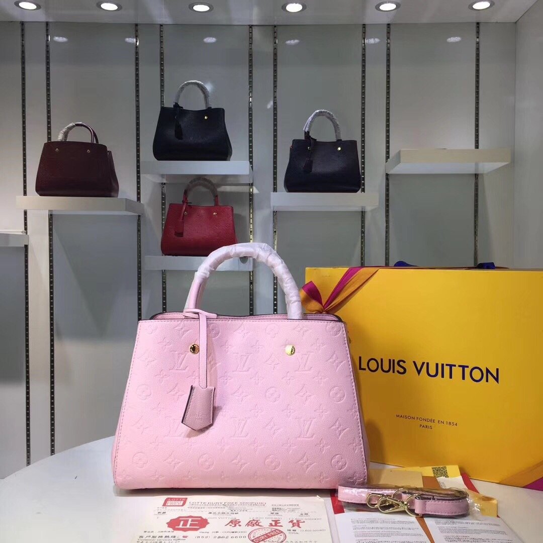 LV bag ‼ . Lv M41046 . ， .Monogram Empreinte . 33*23*15cm