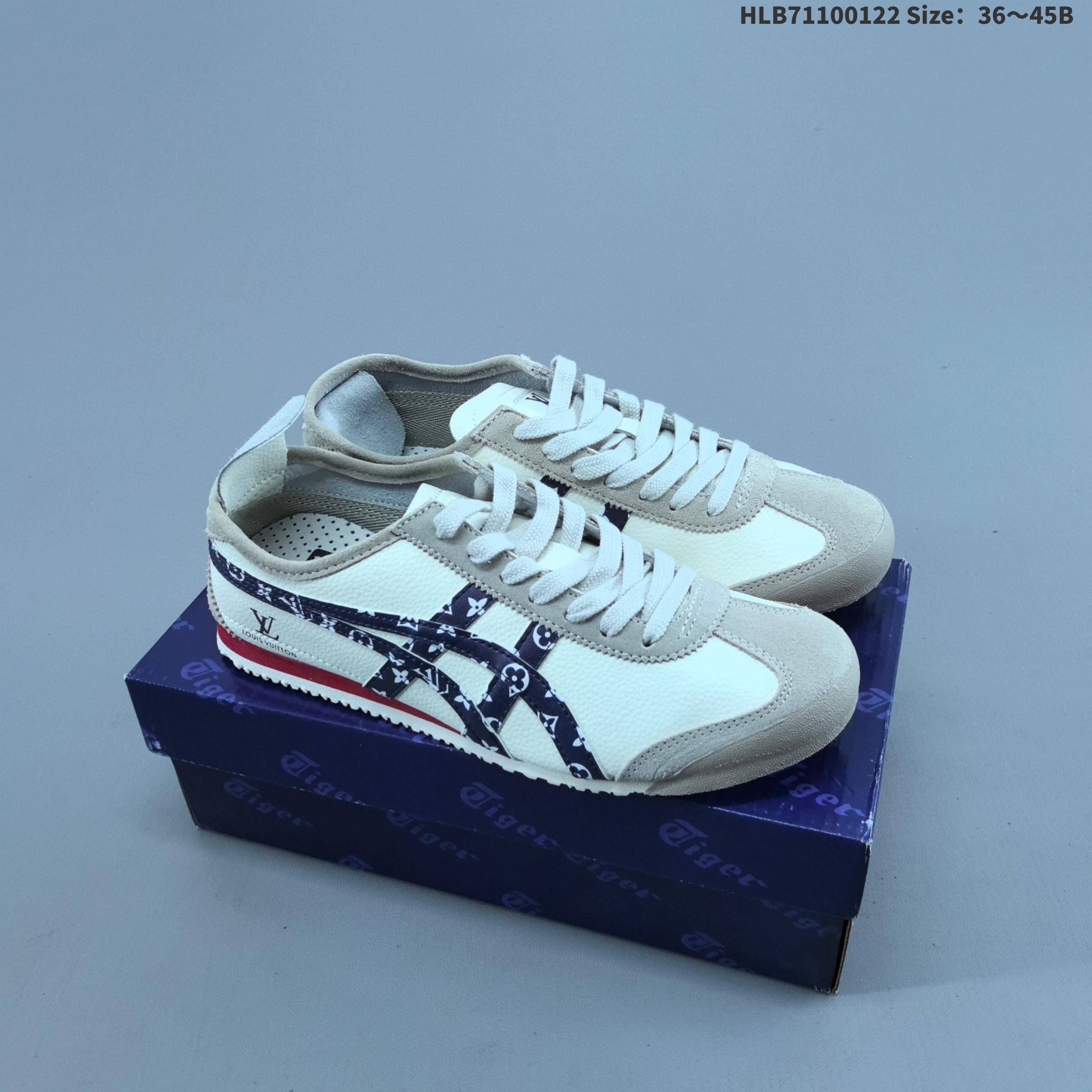 Onitsuka Tiger MEXICO 66 DIY DL408 147 Cream White Purple EU 36-45 Sneaker Casual Sneakers Unisex BS-69044