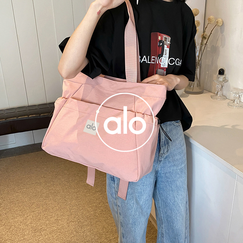 Alo accessories aloyoga shoulder bag solid color large capacity yoga casual commuting handbag — 1:1 Replica For Sale