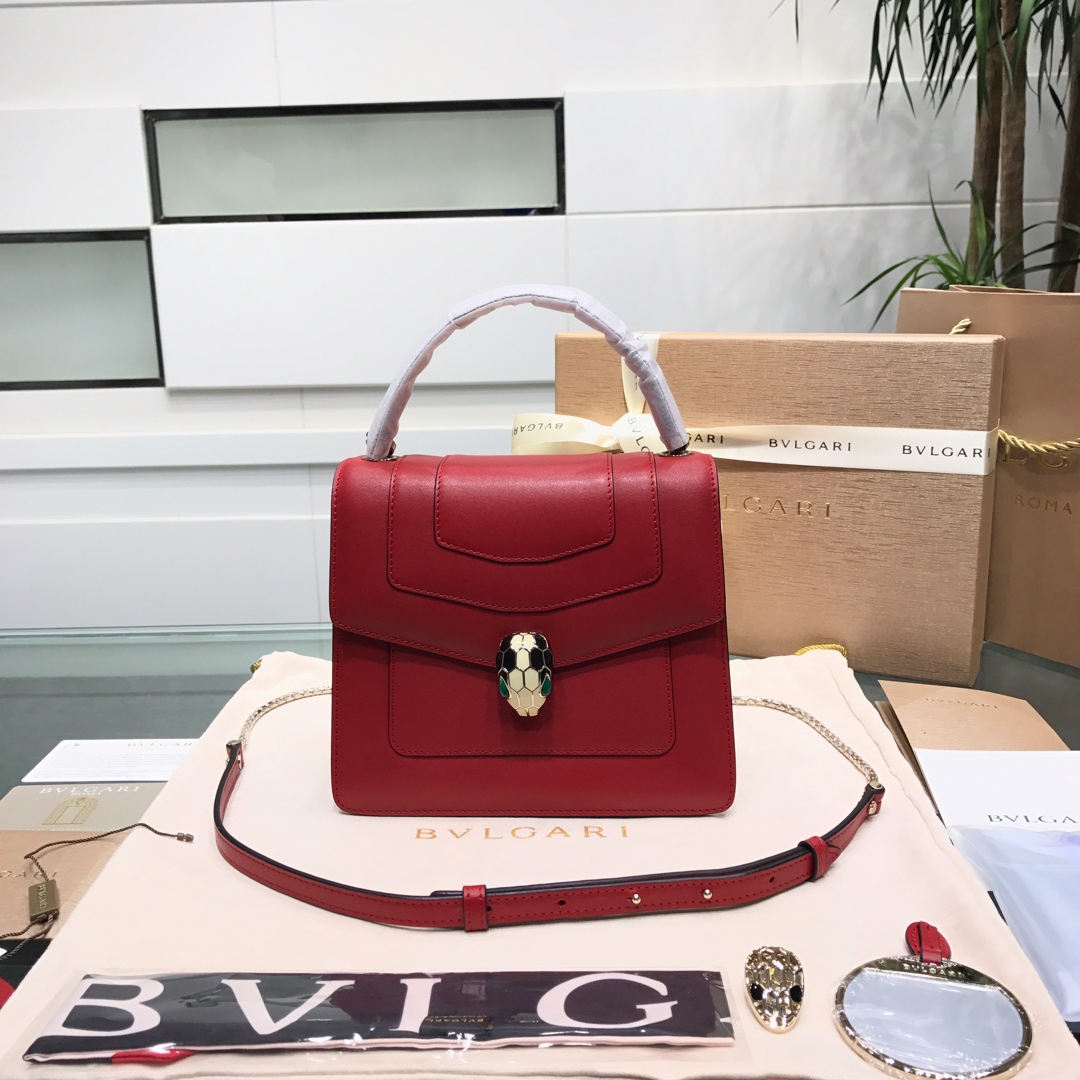 BVLGARI bag BVLGA** 20cm Fully Upgraded BVLGA*i Serpenti Series VIP size20*10*17 — Premium Replica