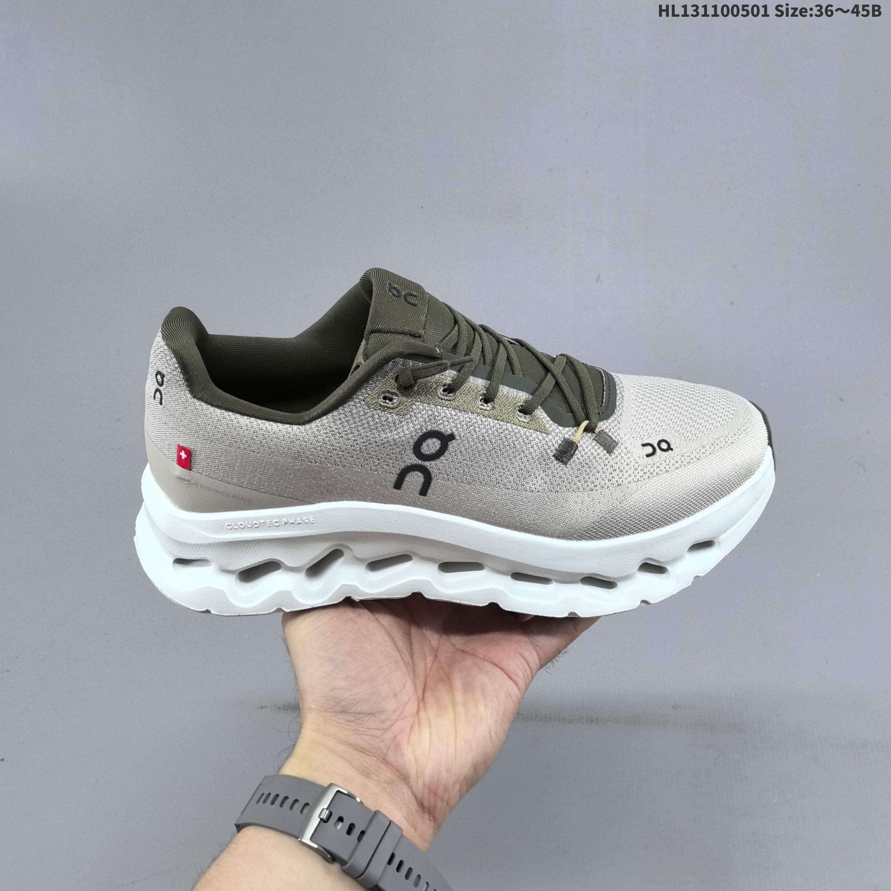 On Cloudtilt Beige Olive White EU 36-45 Running Shoe Running Sneakers - Unisex BS-69583