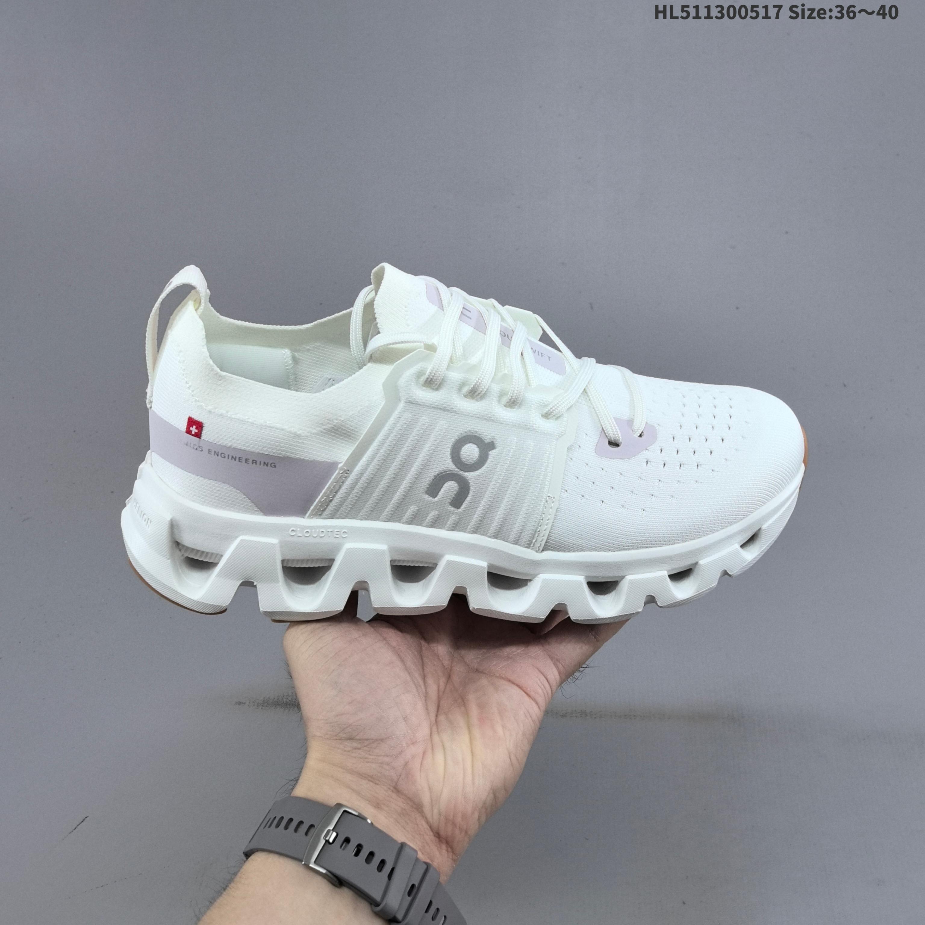 On Cloudswift 4 White Light Purple Gum EU 36-40 Running Shoe Running Sneakers - Unisex BS-69549