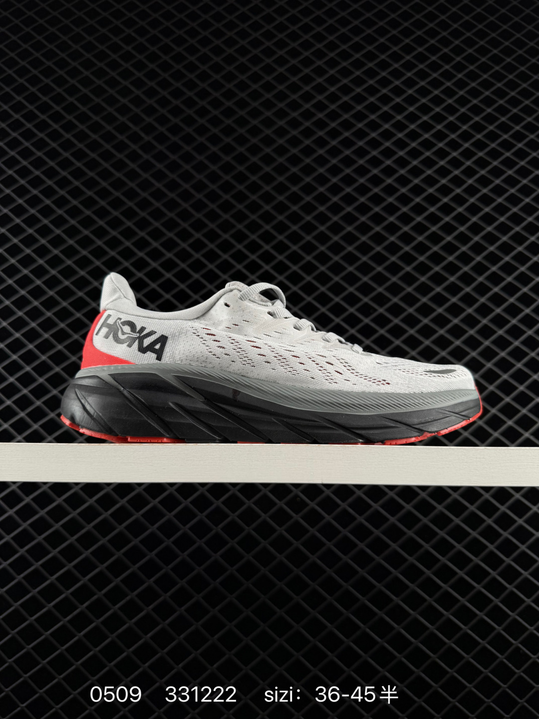 HOKA ONE ONE Challenger ATR 7 Light Grey Black Red EU 36-45 Running Shoe Running Sneakers - Unisex BS-86235