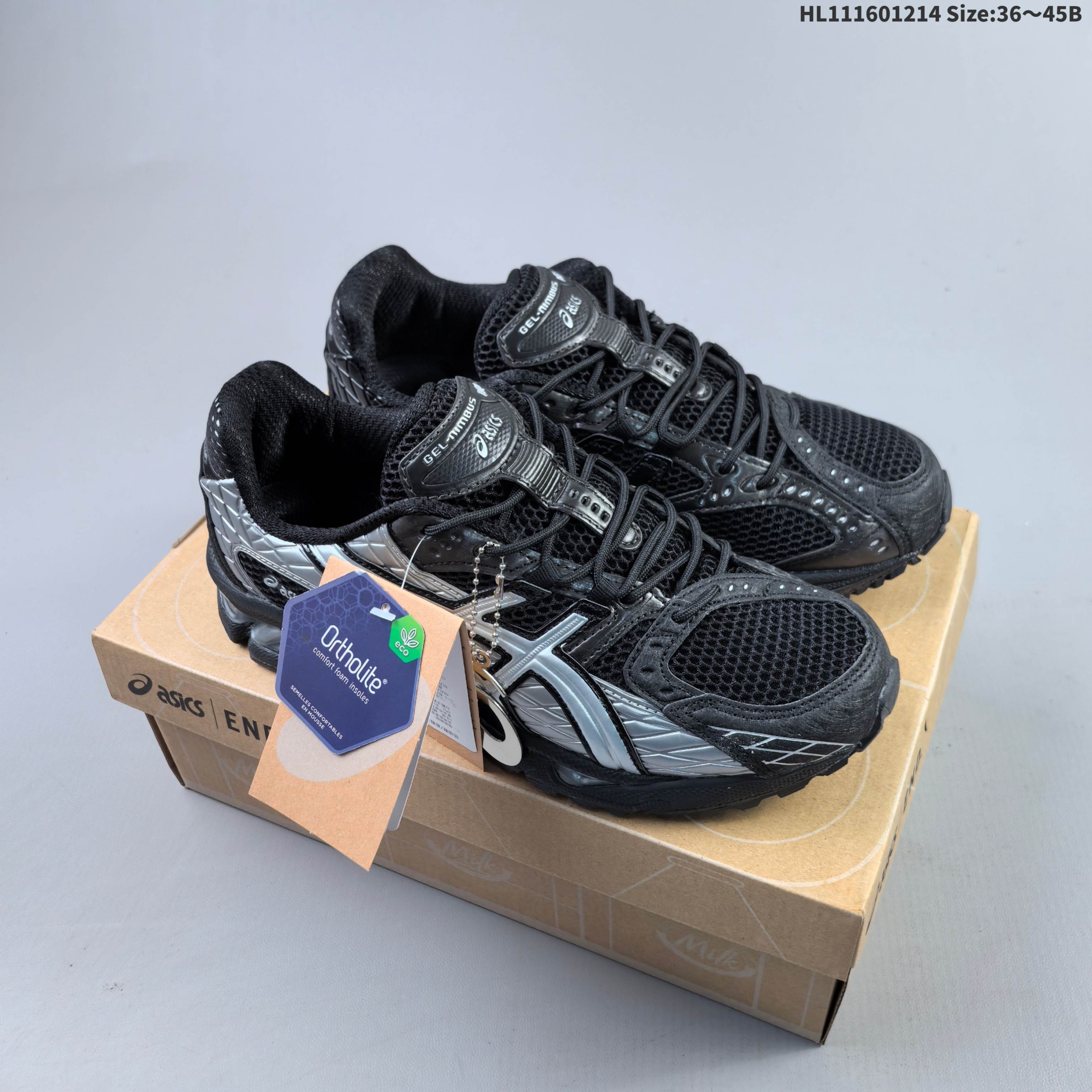 ASICS GEL-Nimbus 10 1 Black Silver EU 36-45 Running Shoe Running Sneakers - Unisex BS-69154
