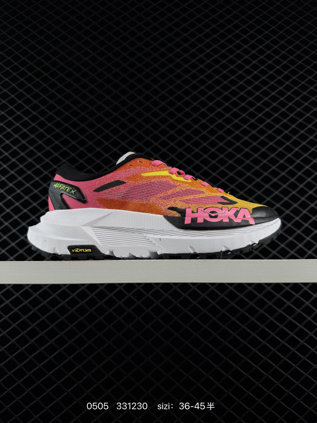 HOKA ONE ONE Mafate X Pink Orange Yellow White Black EU 36-45 Trail Shoe Trail Running Sneakers - Unisex BS-86238