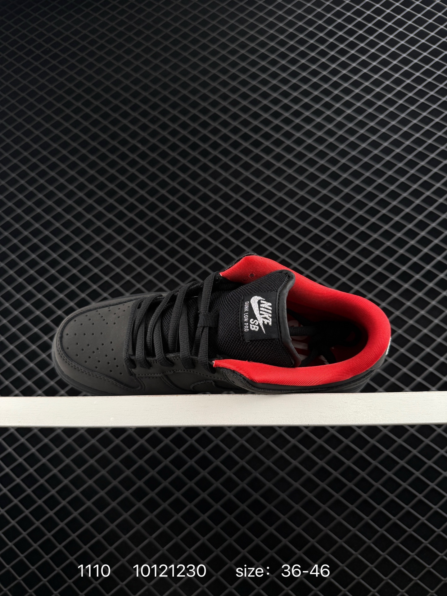 Nike SB Dunk Low Pro Black Red EU 36-46 Skate Unisex BS-74267