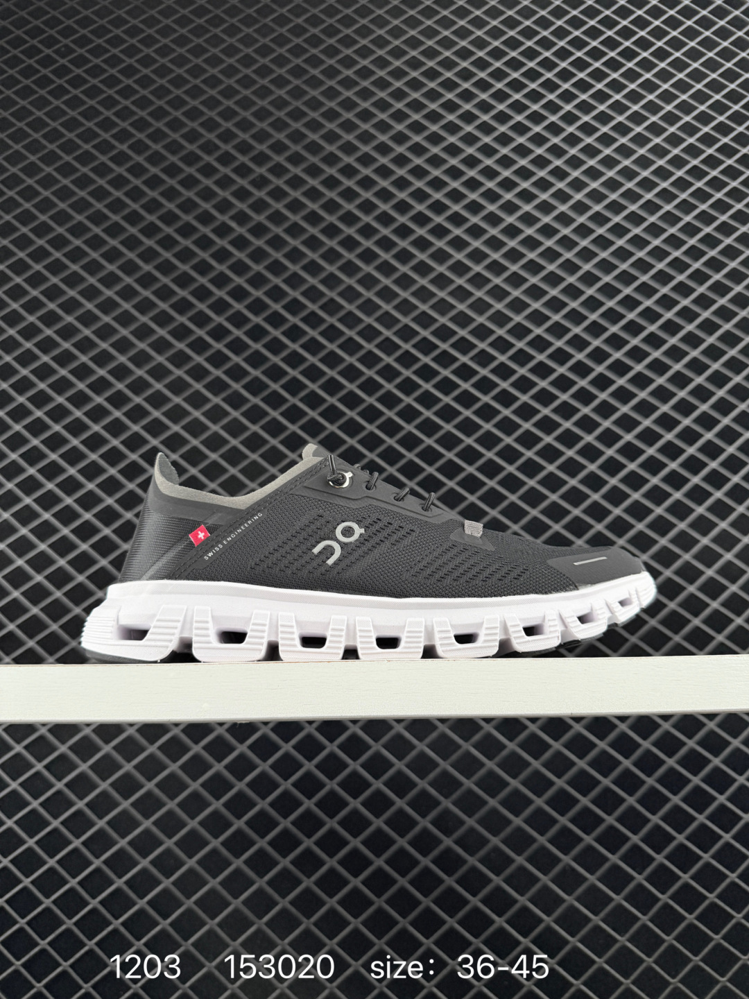 On Cloud 6 Coast Black White Cream Beige EU 36-45 Running Shoe Running Sneakers - Unisex BS-85450
