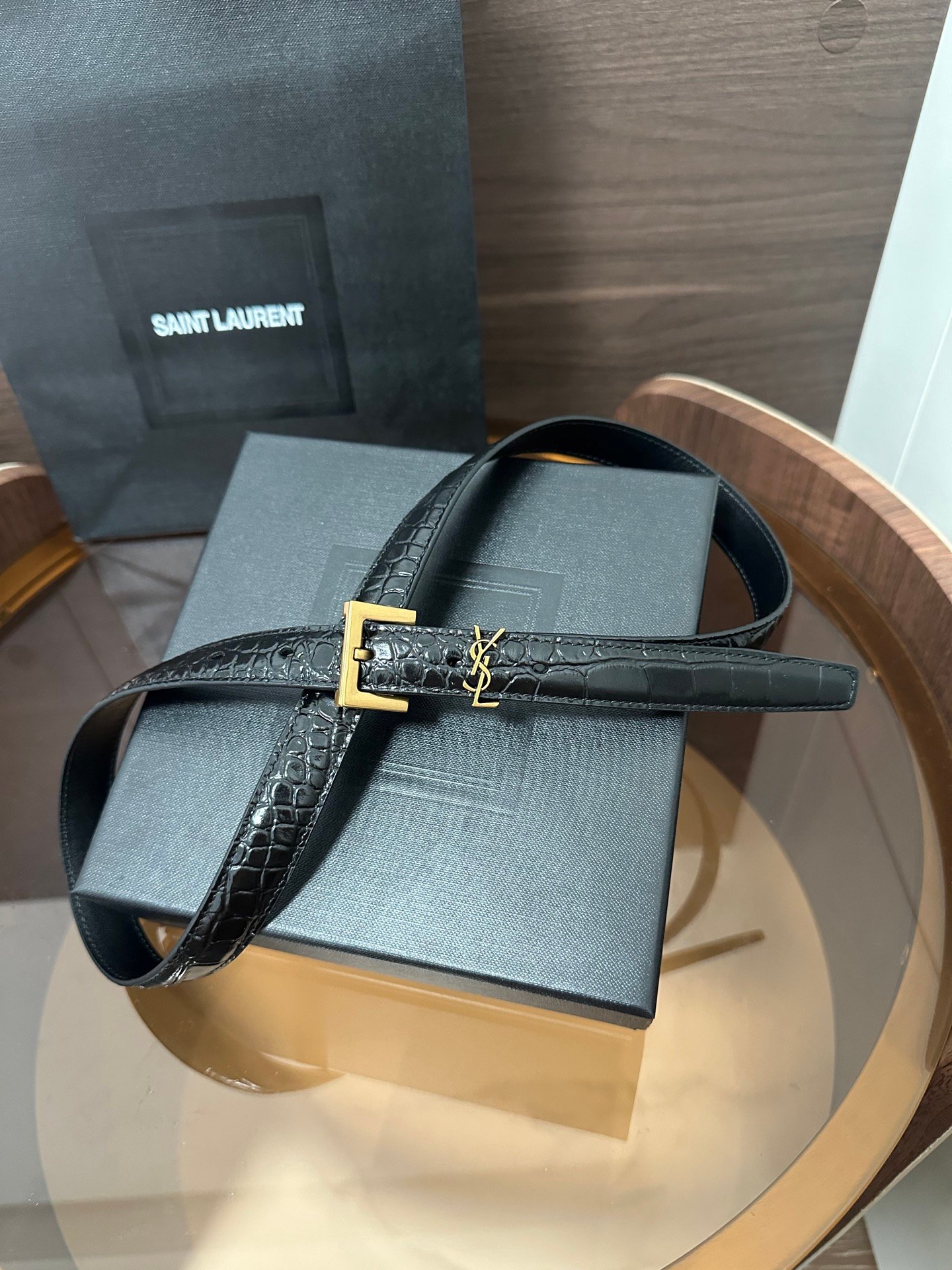 YSL belt SA1NT LAURENT CASSANDRE YSL 2.0