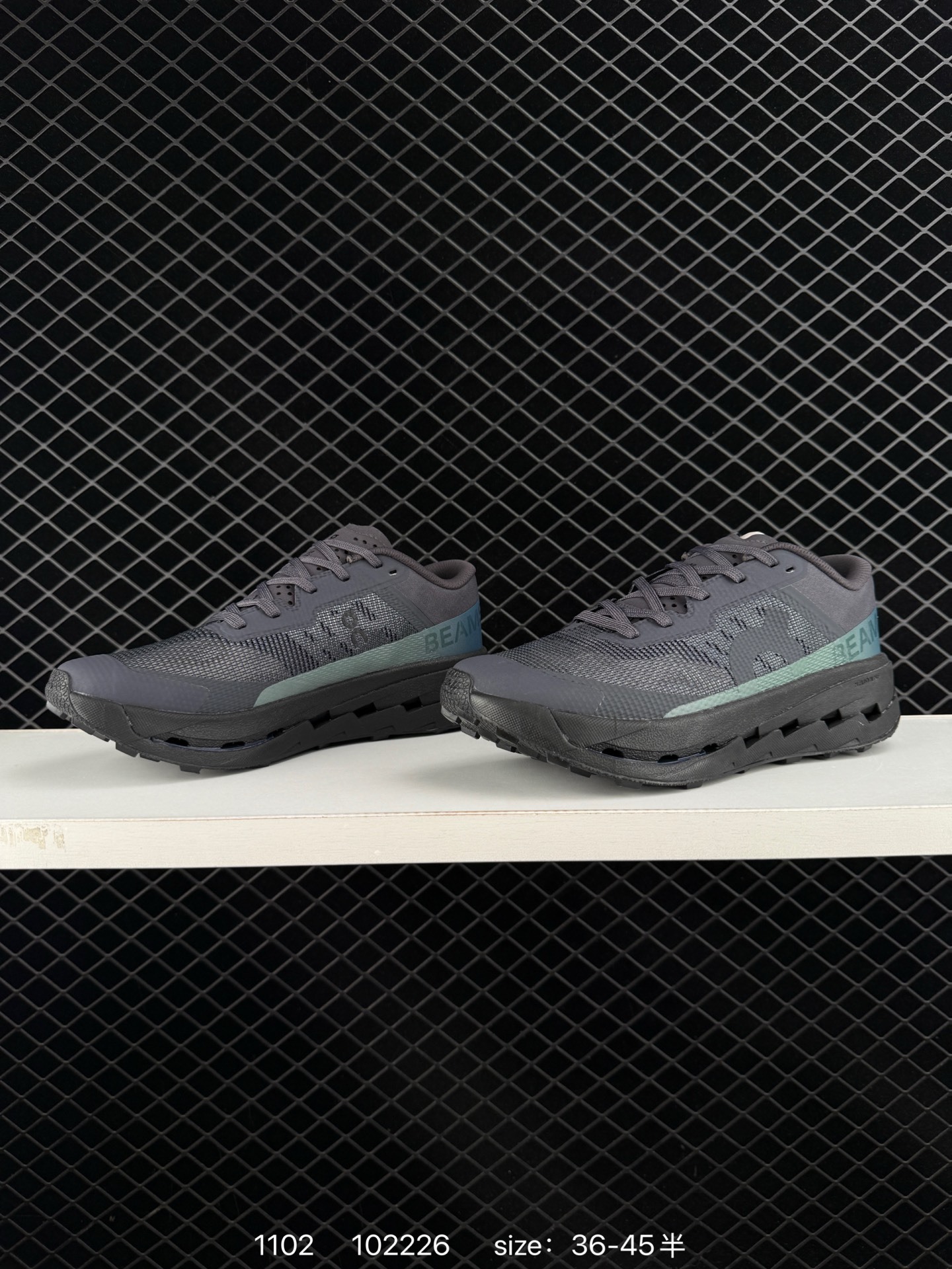 On Cloudstratus 3 BEAMS Dark Grey Black Iridescent Teal EU 36-45 Running Shoe Running Sneakers - Unisex BS-85476