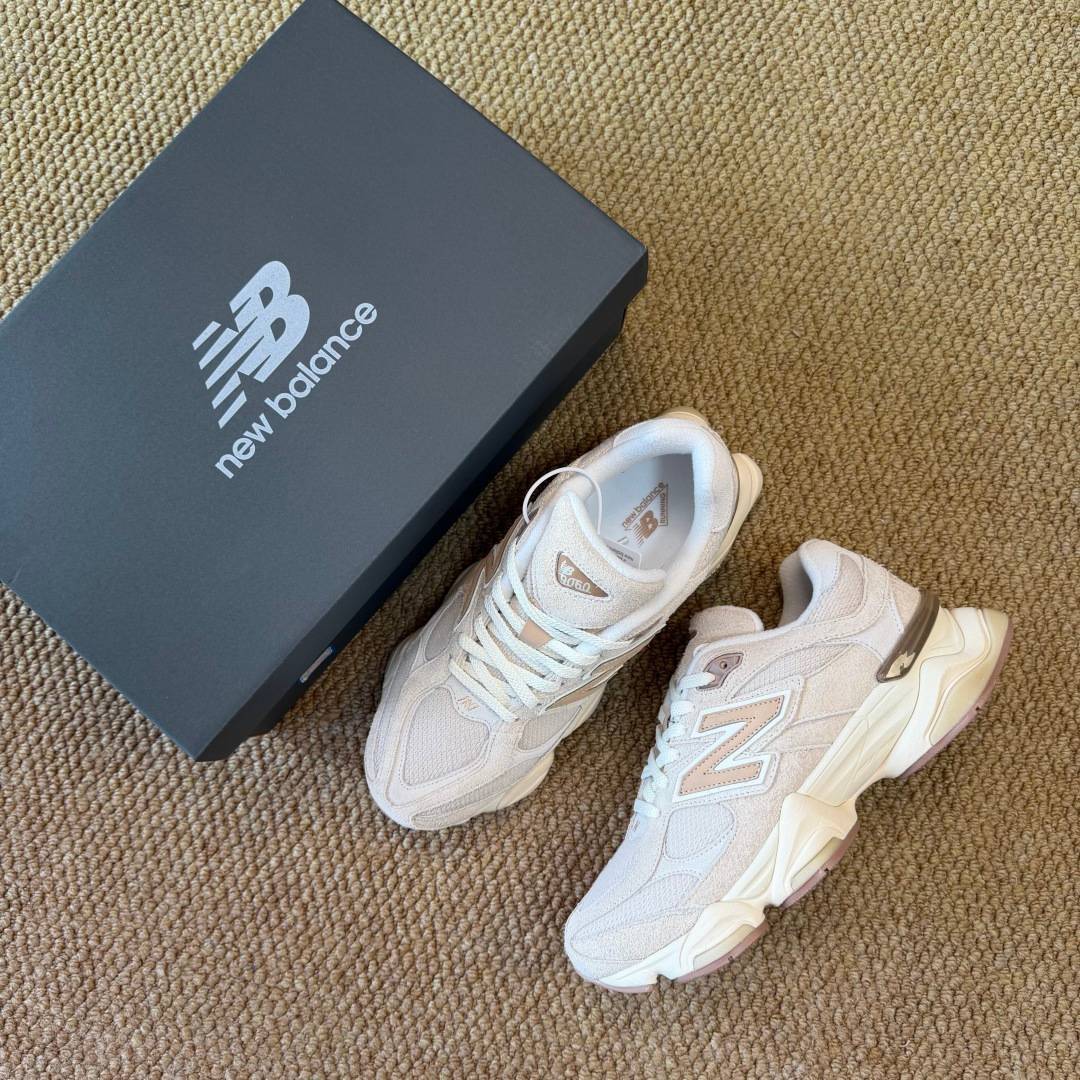 New Balance 9060 U9060CCB Beige Off White Light Brown Cream Sneaker BS-87135