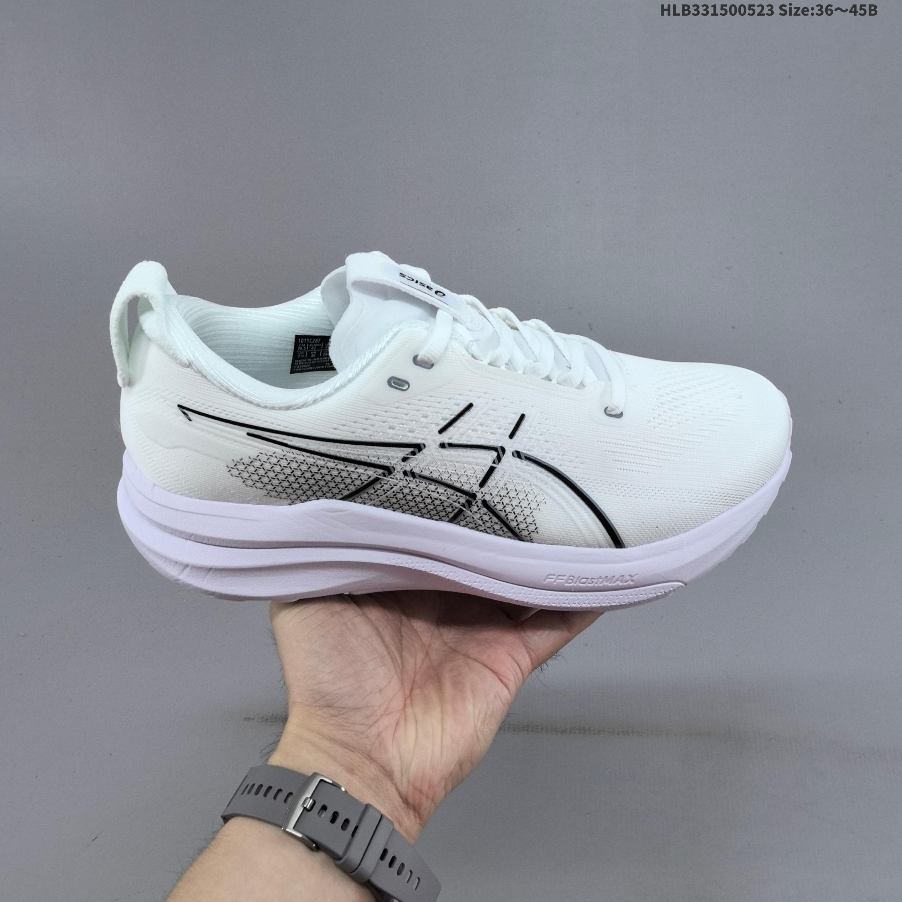 ASICS Gel Kayano 33 White Black And Brown Red EU 36 45 Running Shoe EU 36-45 Running Sneakers - Unisex BS-68805