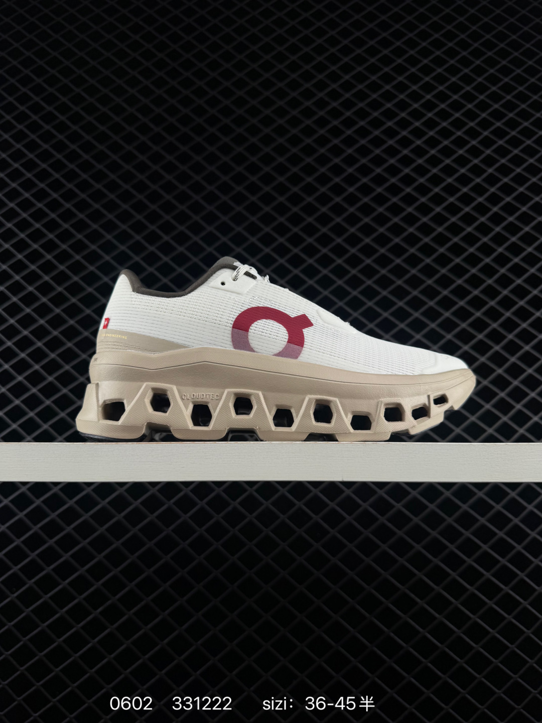 On Running Cloudtilt White Beige Red EU 36-45 Running Shoe Running Sneakers - Unisex BS-85217