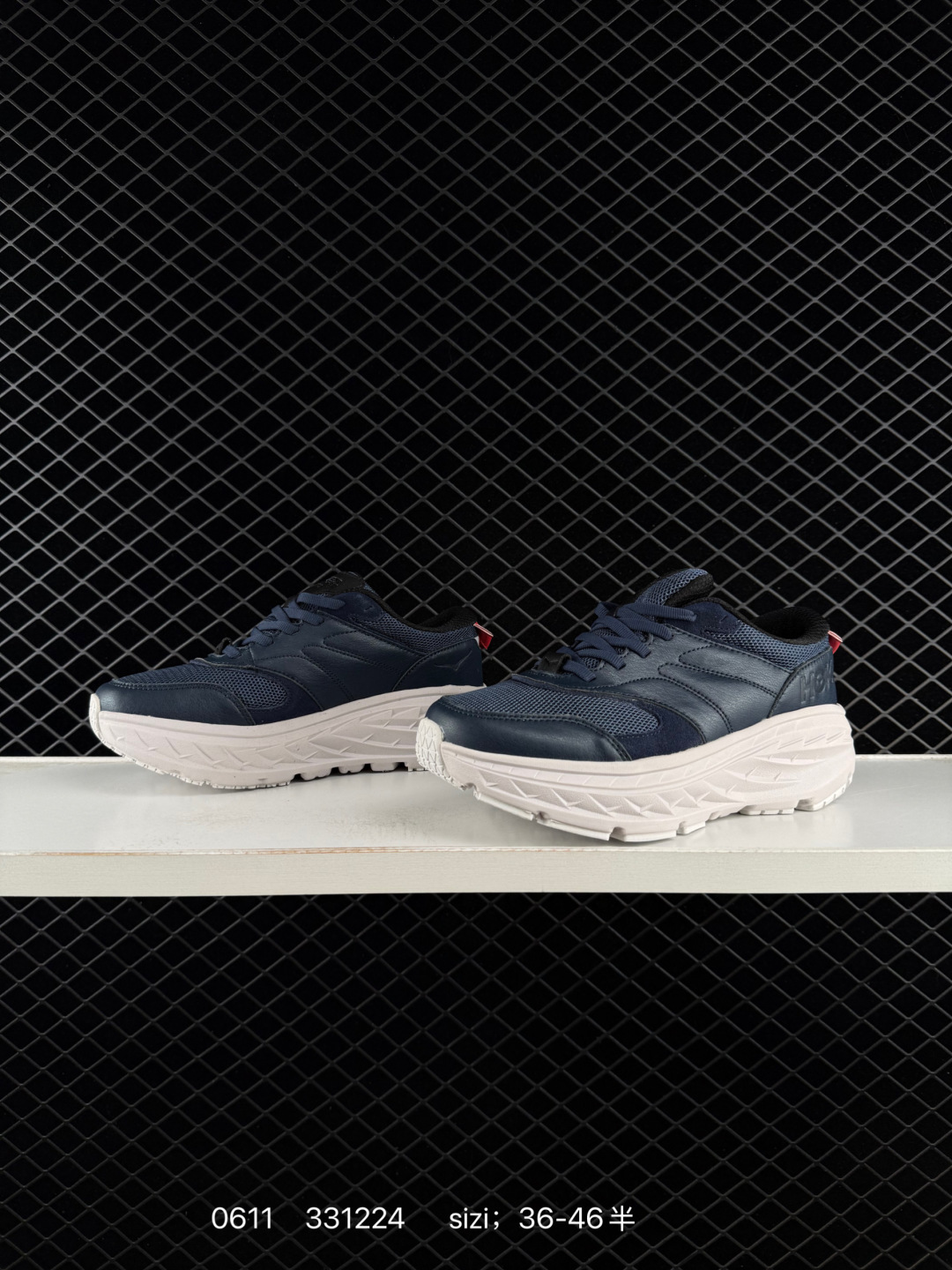 HOKA ONE ONE 1110538 Navy Blue White Red Black EU 36-46 Running Shoe Running Sneakers - Unisex BS-86206