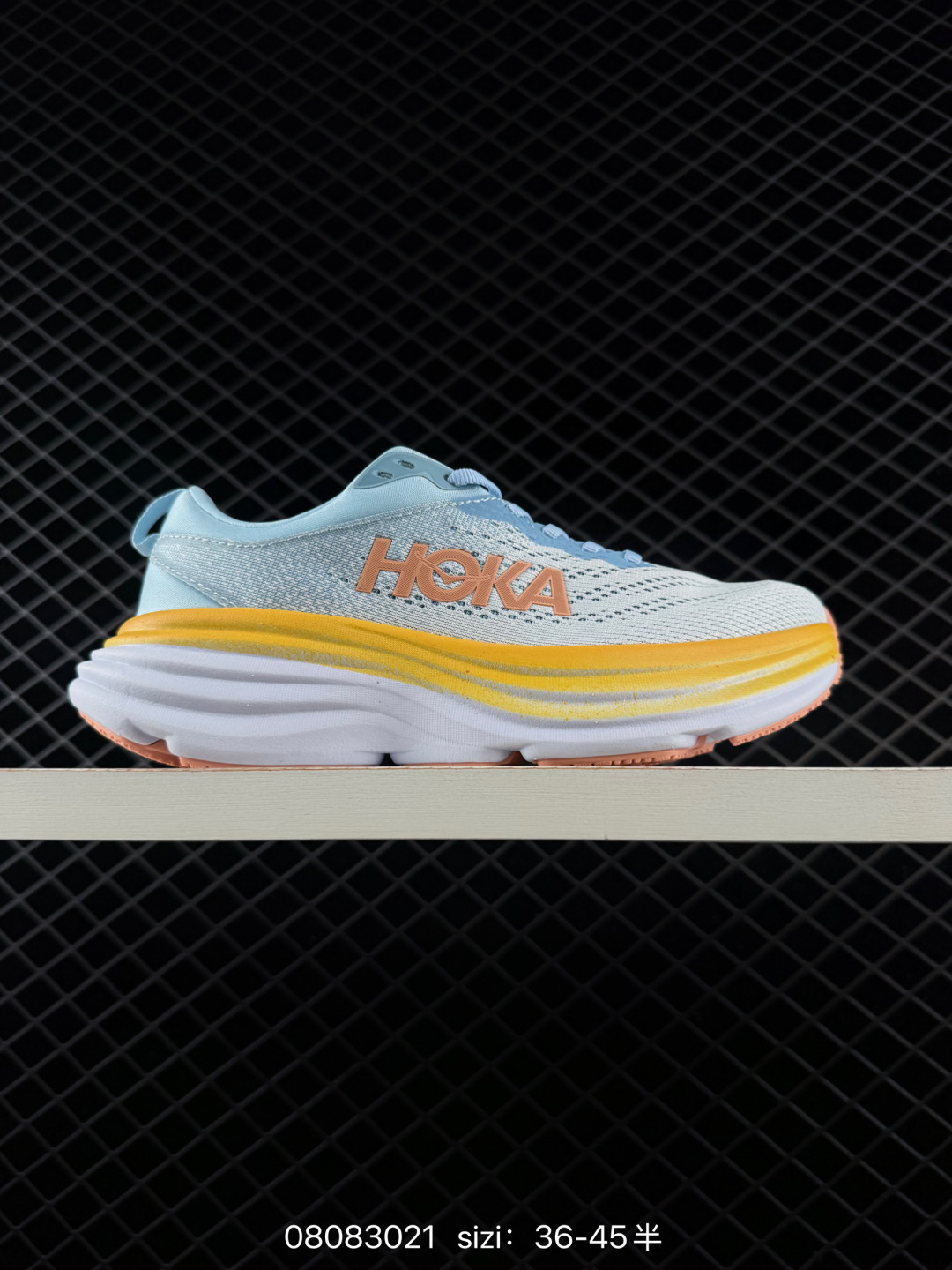 HOKA Rincon 4 Light Blue White Yellow Peach EU 36-45 Running Shoe Running Sneakers - Unisex BS-86118