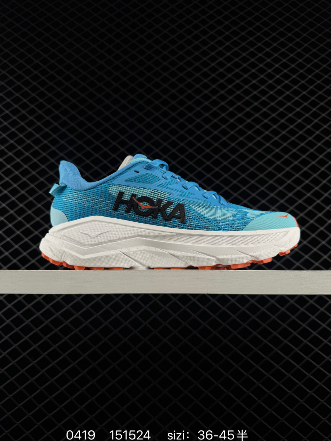 HOKA Challenger 8 Blue White Orange EU 36-45 Trail Shoe Trail Running Sneakers - Unisex BS-86254