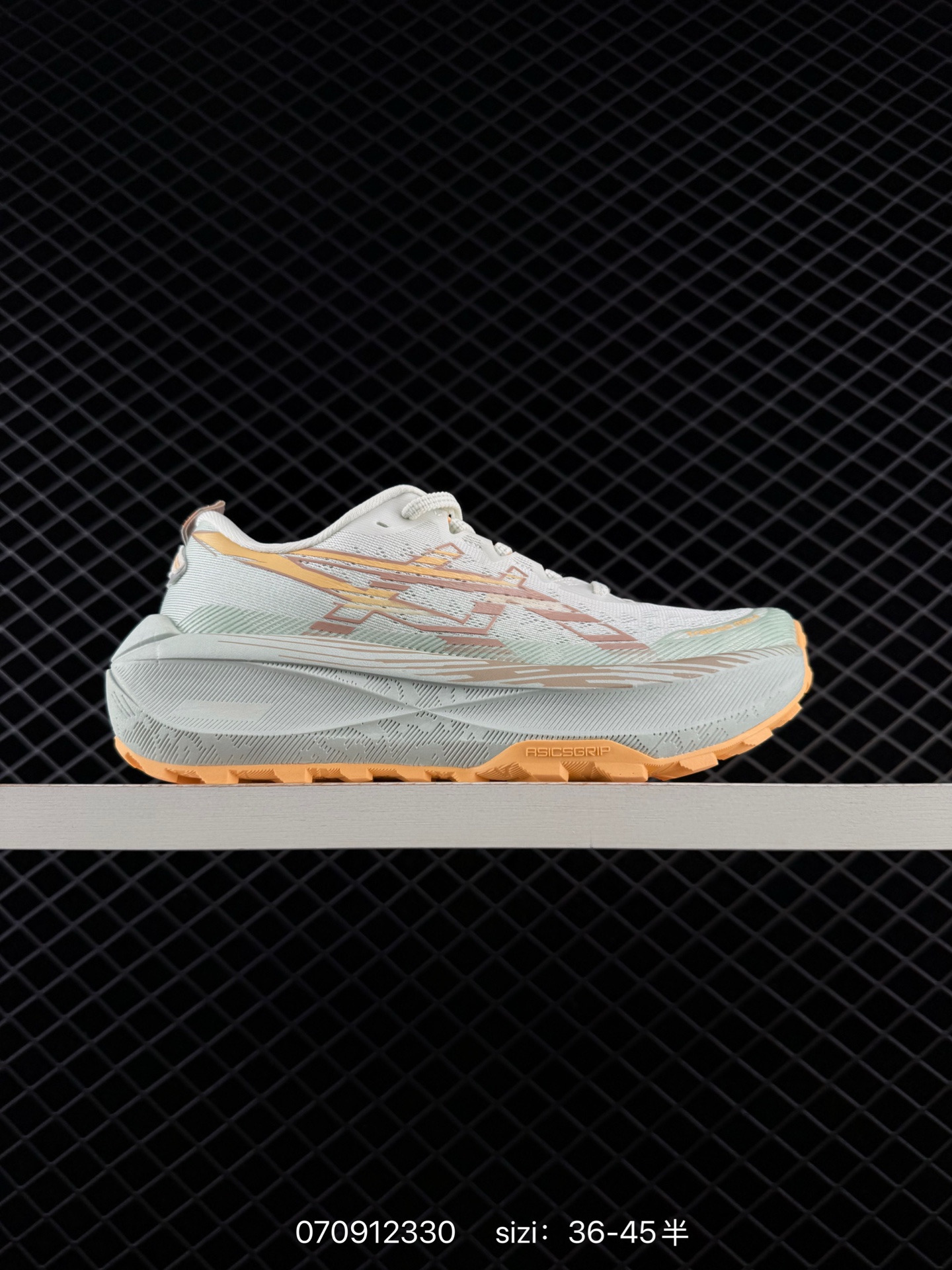 ASICS GEL TRABUCO MAX 4 Off White Pale Mint Orange EU 36 45 Trail Shoe EU 36-45 Trail Running Sneakers - Unisex BS-81760